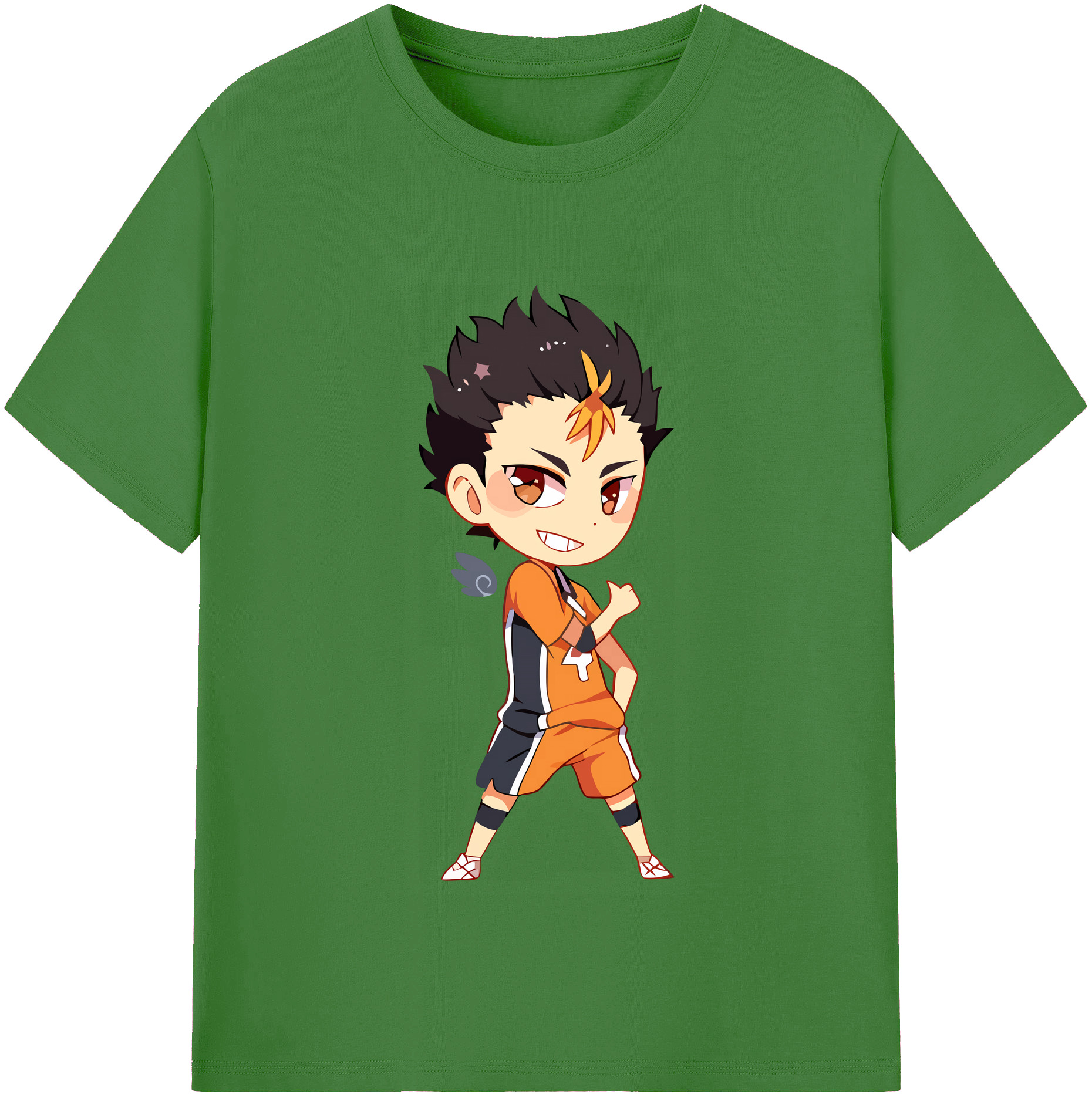 （画像用） ハイキュー!! Haikyu!! レディースカジュアルプリントTシャツ（綿100％）